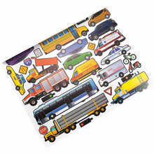 Load image into Gallery viewer, Transportation Sticker Book ~ repositionable stickers!