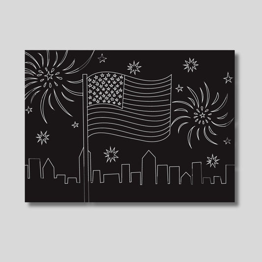 Imagination Starters Love USA Reusable Chalkboard Placemat - Little Gift Nook