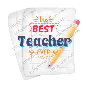 Best Teacher Sticker 3" - Little Gift Nook