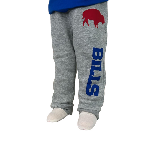 Buffalo gray fleece lined Sweatpant Joggers for Baby & Kids - Little Gift Nook