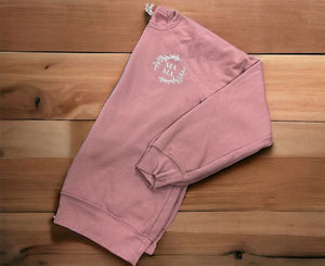 Dusty Rose MAMA Floral Soft Crewneck Sweatshirt - Little Gift Nook