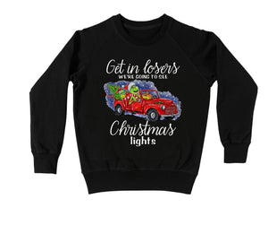 Grinch Christmas Lights Crewneck Sweatshirt. Little Gift Nook.