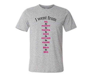 Custom mama shirt Glitter lettering front & back