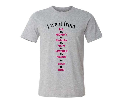 Custom mama shirt Glitter lettering front & back
