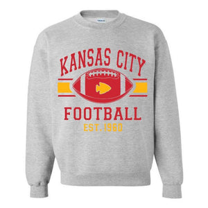 Kansas City Chiefs Gray Crewneck Sweatshirt