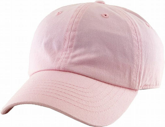 Kids Pink Baseball Hat. Light pink baseball hat with adjustable back. 2 different sizes available. - Little Gift Nook