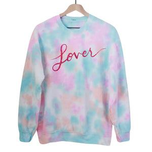 Lover Pink Pastel Tie Dye Sweatshirt - Little Gift Nook