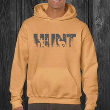 Load image into Gallery viewer, Men&#39;s Old Gold Gray HUNT Hoodie - Little Gift Nook