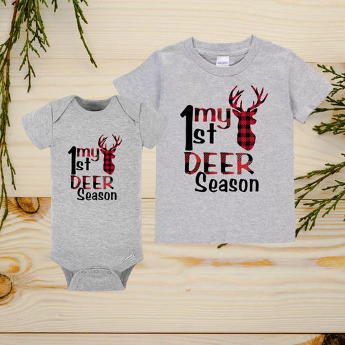 My 1st Hunting Season Baby Toddler Tshirt. Little Gift Nook.