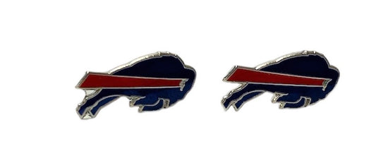NFL Buffalo Bills Logo Post Earrings - stainless steel Bills logo stud earrings - Little Gift Nook
