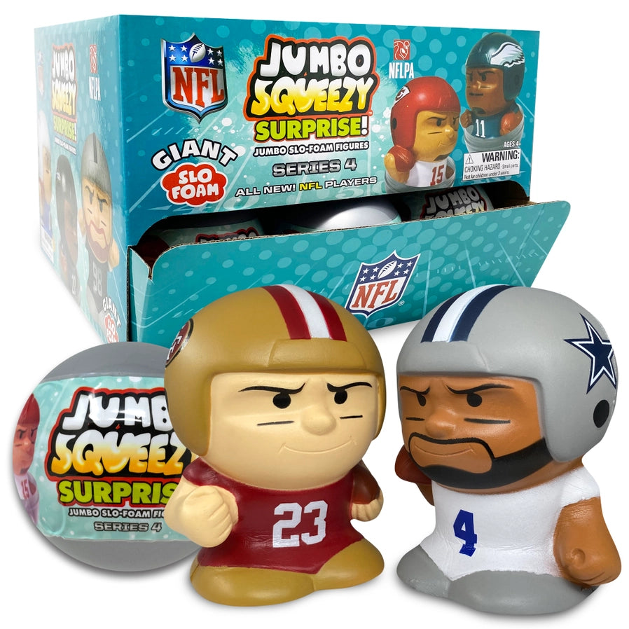 Jumbo Squeezy Surprise NFL series 4 Slo Rise Mystery Ball 2025 - Little Gift Nook