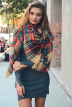 Load image into Gallery viewer, Plaid Blanket Scarf - Little Gift Nook