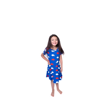 Load image into Gallery viewer, Red and Blue Buffalo Buttery Soft Baby Kids Dresses