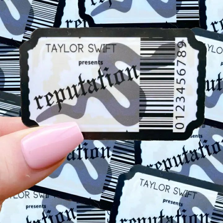 Reputation Taylor Inspired Waterproof Sticker Ticket 2.7