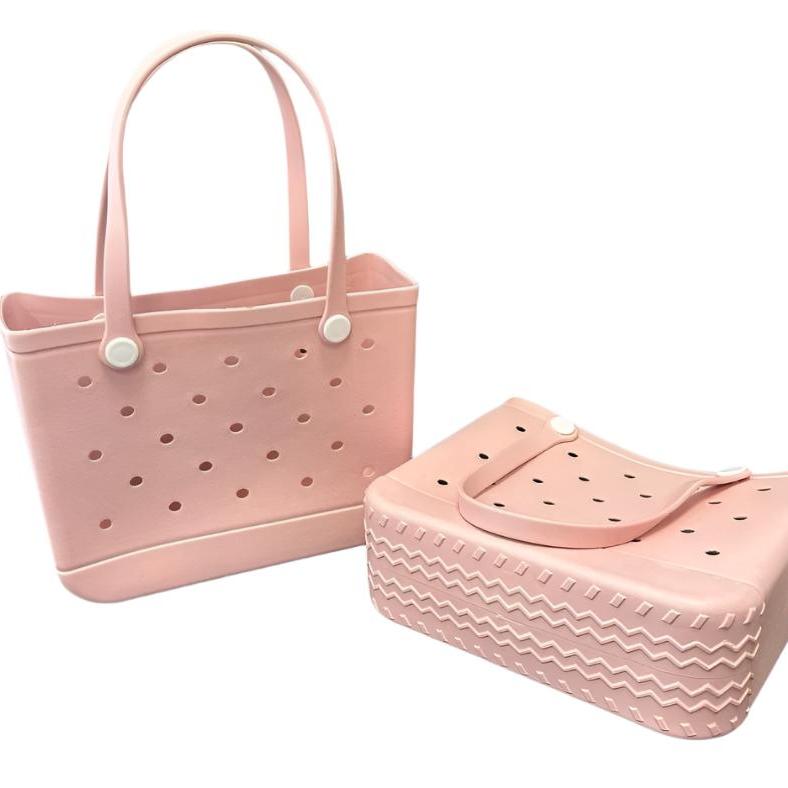 Rubber Beach Bag in Pink - Little Gift Nook