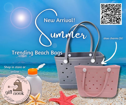 Rubber Beach Bag in Pink - Little Gift Nook