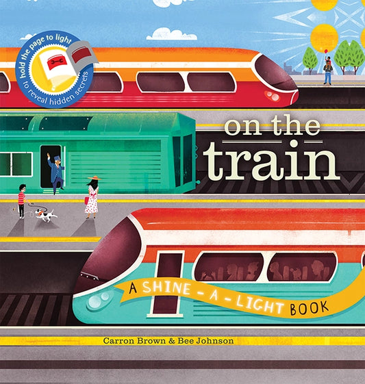 Shine-A-Light: On the Train Book - interactive book - Little Gift Nook