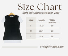 Load image into Gallery viewer, Black soft knit vest - Little Gift Nook