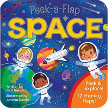 Load image into Gallery viewer, Space Peek a Flap Board Book