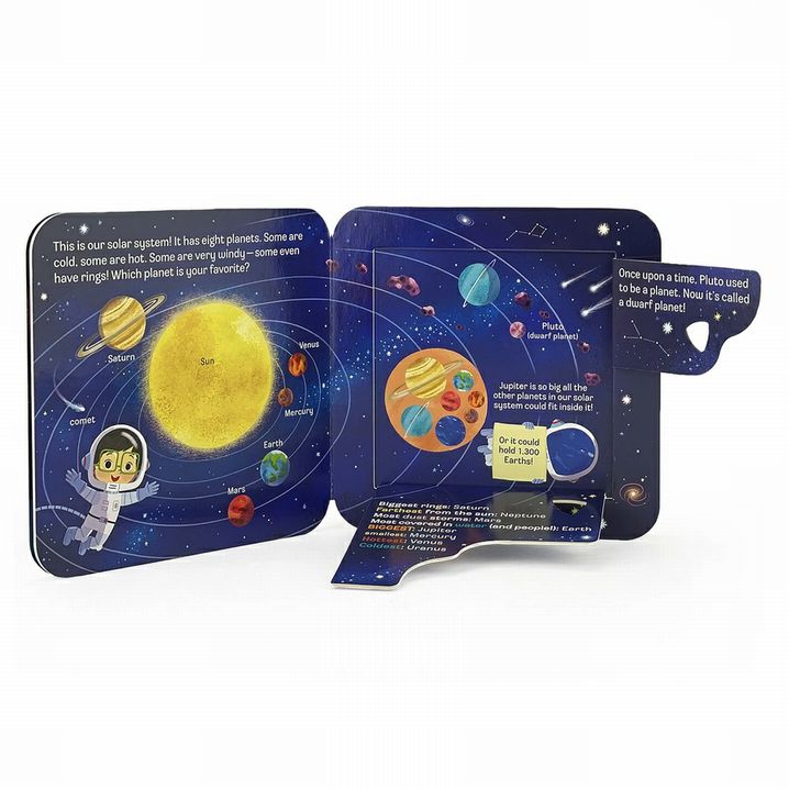 Space Peek a Flap Board Book - Little Gift Nook