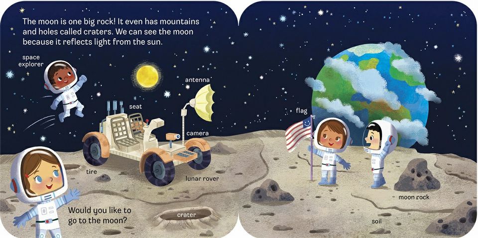 Space Peek a Flap Board Book - Little Gift Nook