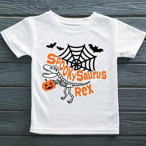 SpookySaurus Dinosaur Skeleton Tshirt - Little Gift Nook