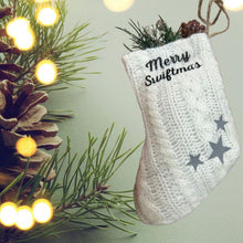 Load image into Gallery viewer, Swiftie Christmas Stocking Ornament. Little Gift Nook.