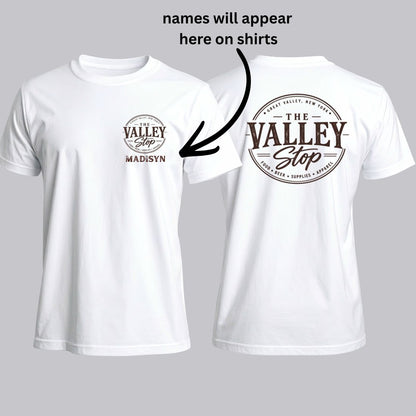 Custom Shirt Order for Valley Stop