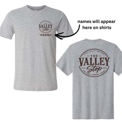 Custom Shirt Order for Valley Stop