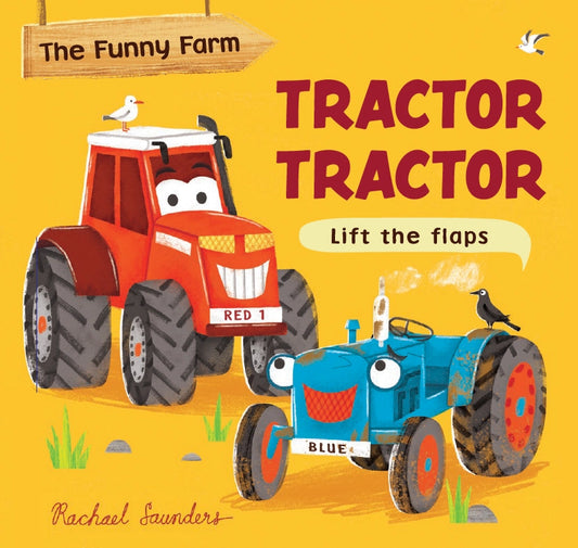 Funny Farm: Tractor Lift-the-Flap Board Book - 10 pages - Little Gift Nook
