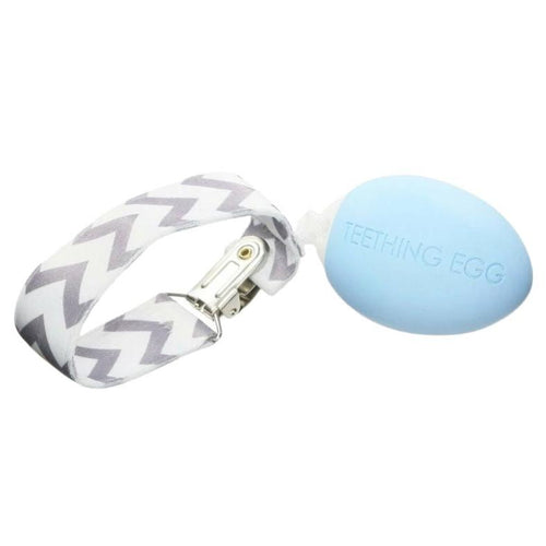 The Teething Egg Baby Teether in Blue - Little Gift Nook