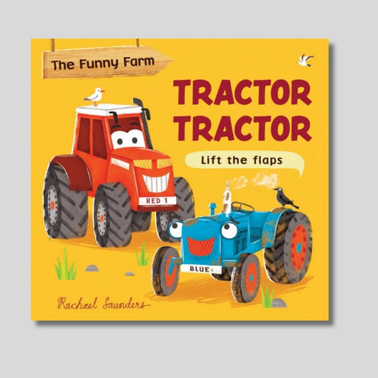 Funny Farm: Tractor Lift-the-Flap Board Book - 10 pages - Little Gift Nook