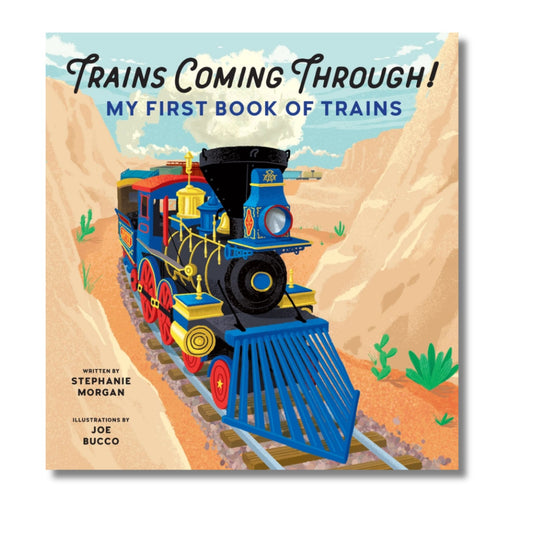 Trains Coming Through Story Book. Soft cover. covers all the coolest trains with cool facts and illustrations. 22 pages. - Little Gift Nook.