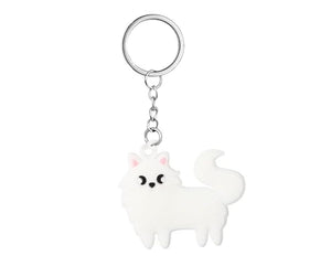 Cat Kitty Plastic Keychain