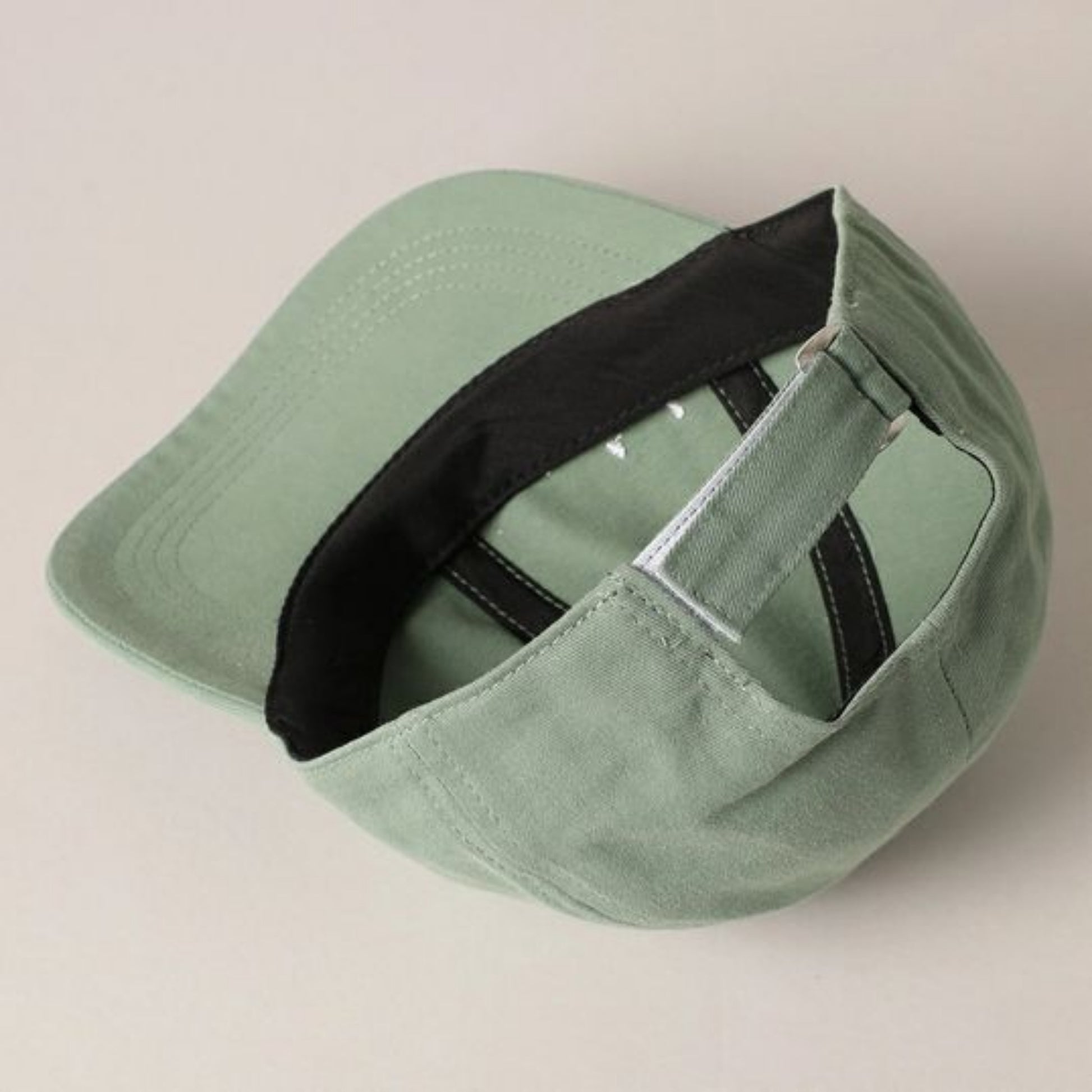 Kids "Mini" Embroidered Letters Green Baseball Cap inside. Adjustable in back. - Little Gift Nook