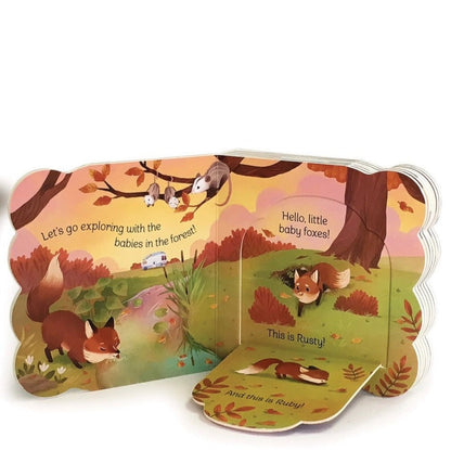 Babies in the Forest-A Lift-a-Flap Board Book inside thick flaps and foxes. 