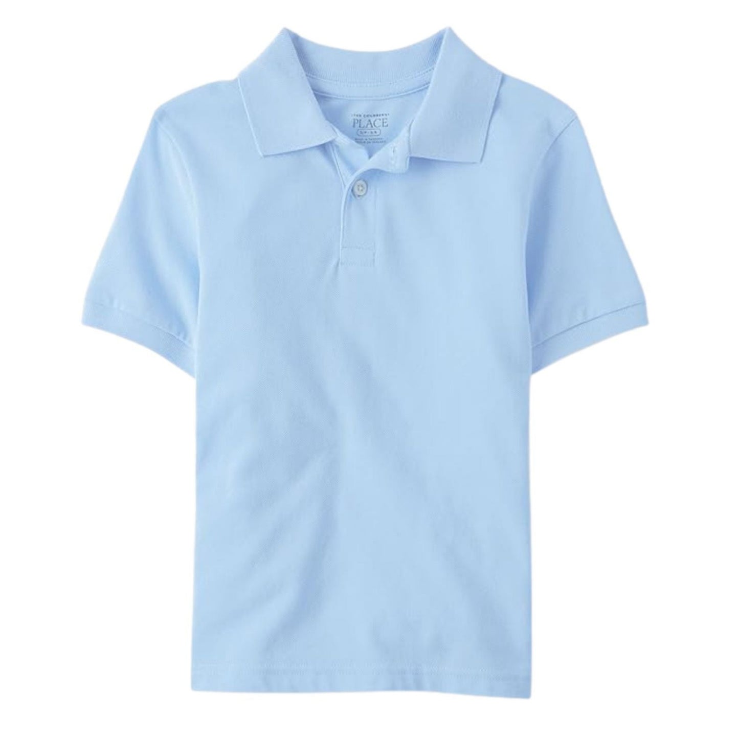 Boys Blue Polo Shirt with collar and 2 buttons.- Little Gift Nook