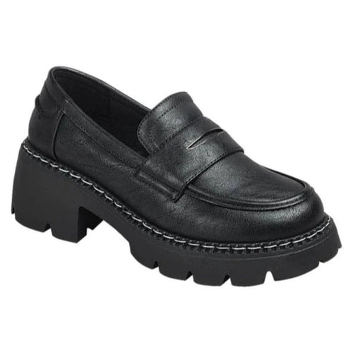 black chunky platform shoe