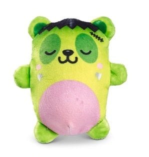 Green Frankenstein Halloween sensory fidget bubble stuff squeeze plush toy on white background.