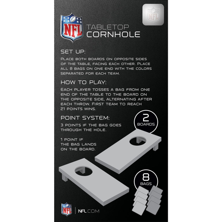  NFL Buffalo Bills Tabletop Cornhole  - Nfl Tabletop Cornhole game instructions on back of box how to play - Little Gift Nook
