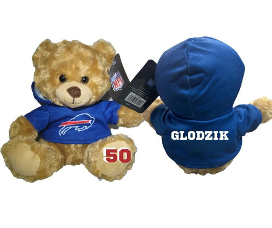 Custom Bills Plush Bear with Name and Number