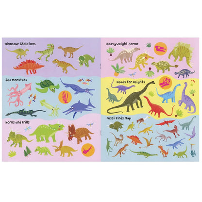 Dinosaur Sticker Facts Book sticker pages.
