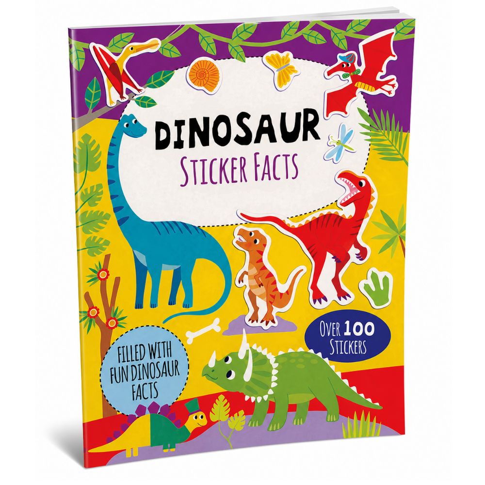 Dinosaur Sticker Facts Book for Kids – 100+ Stickers, Fun Learning Activity - Little Gift Nook