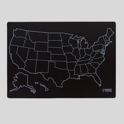Imagination Starters black color and wipe off USA Map place mat. - Little Gift Nook