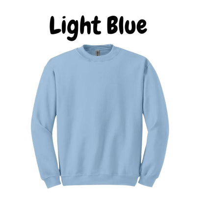 adult light blue crewneck sweatshirt - Little Gift Nook