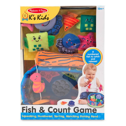 Melissa & Doug Fish & Count Baby Game in package on a white background. Little Gift Nook 