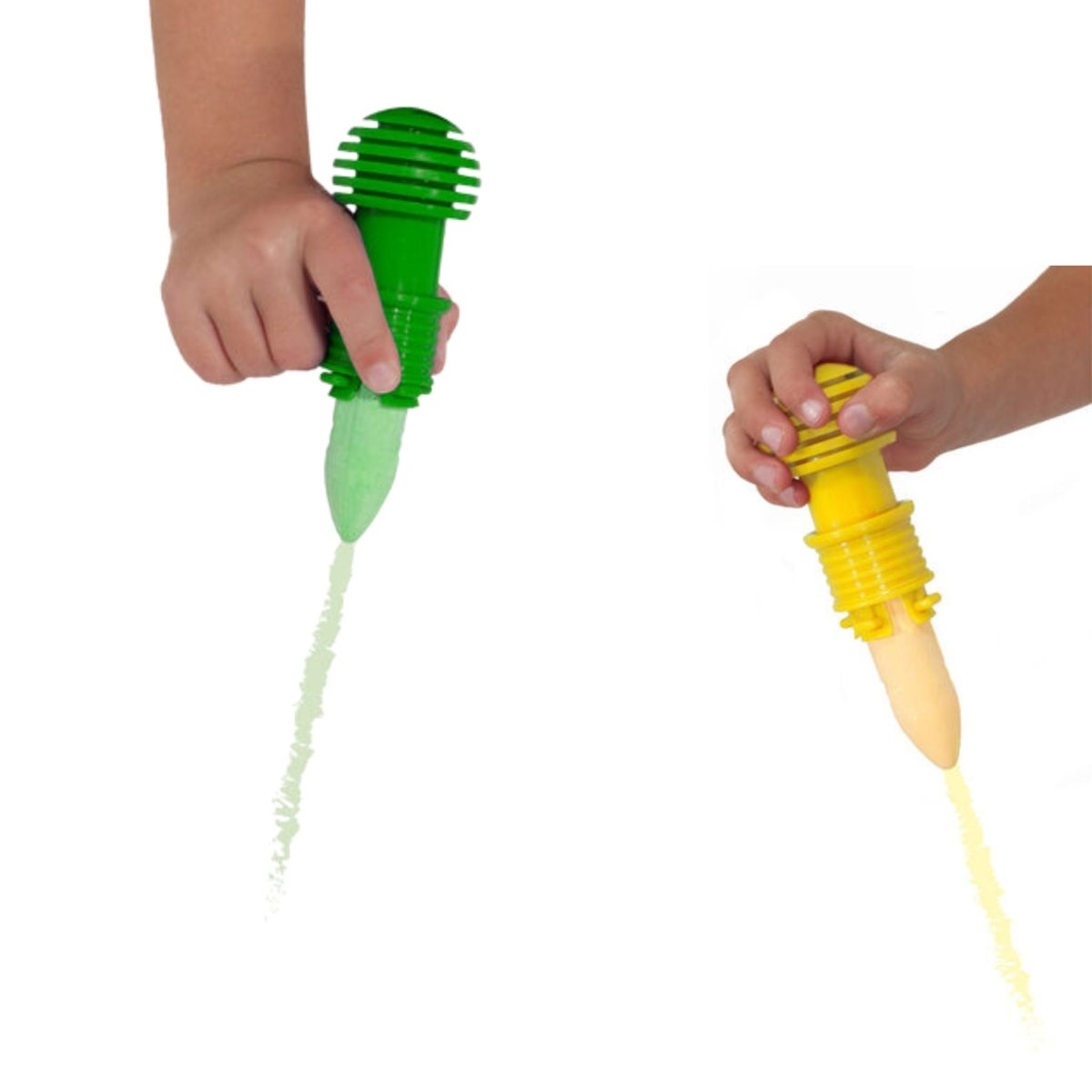 Melissa & Doug my first sidewalk chalk green and yellow chalk in easy grip holders - Little Gift Nook