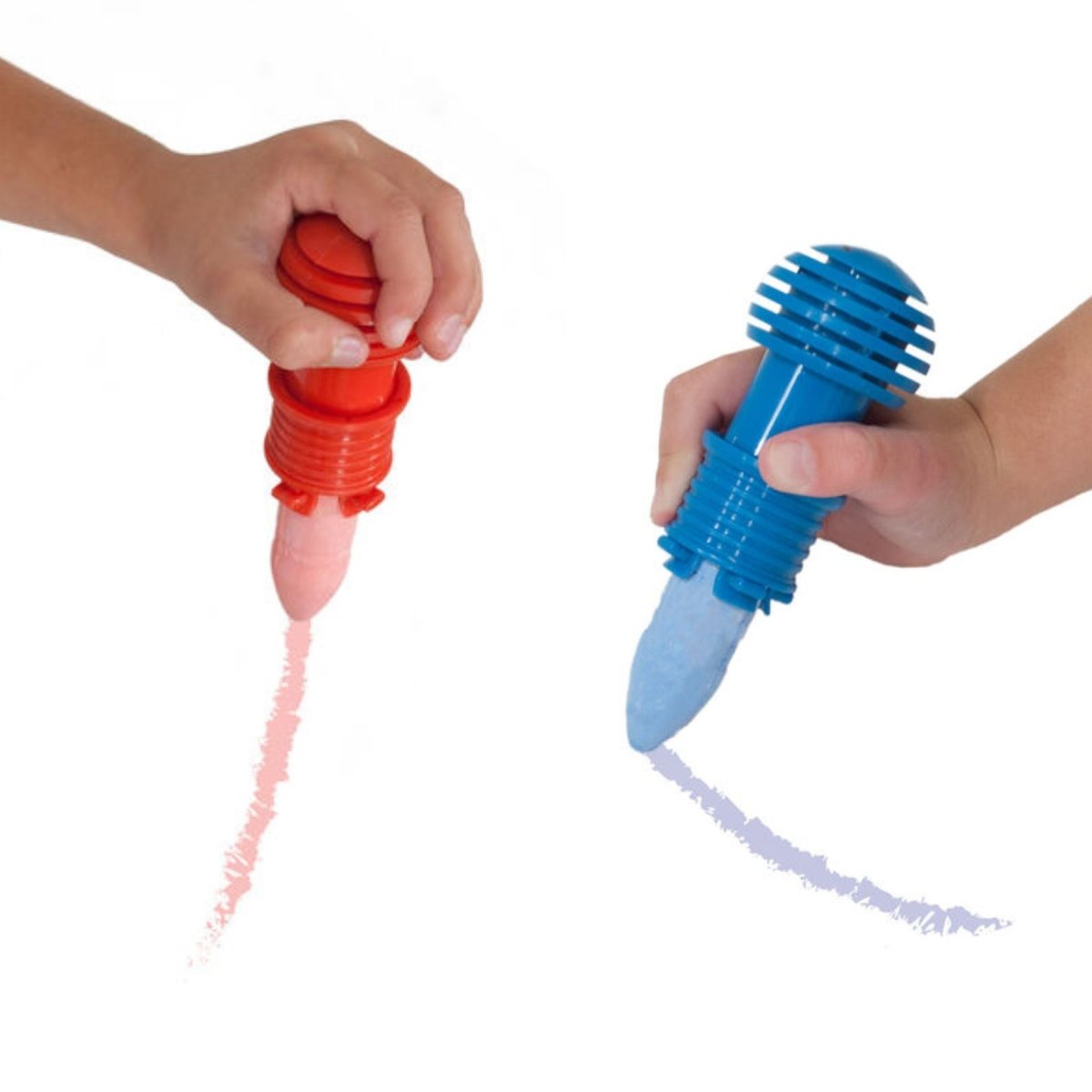 Melissa & Doug my first sidewalk chalk red and blue chalk in easy grip holders - Little Gift Nook