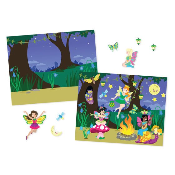 Melissa & Doug reusable fairies sticker pad twilight scenes and stickers. 
