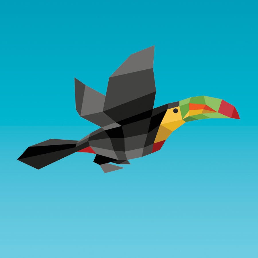 Paint By Sticker Book activity book toucan bird - Little Gift Nook 